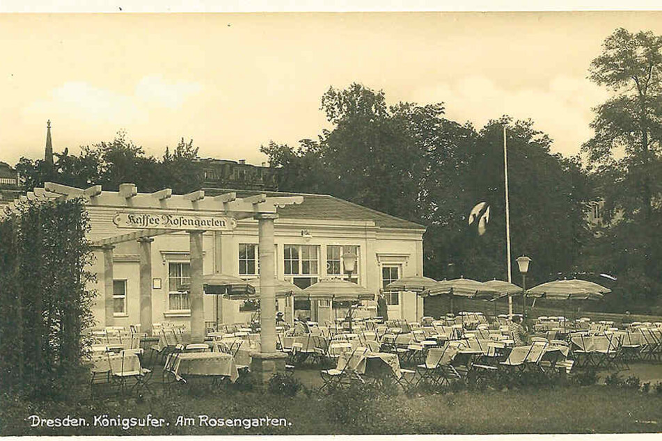 So sah das „Kaffee Rosengarten“ um 1936 aus.