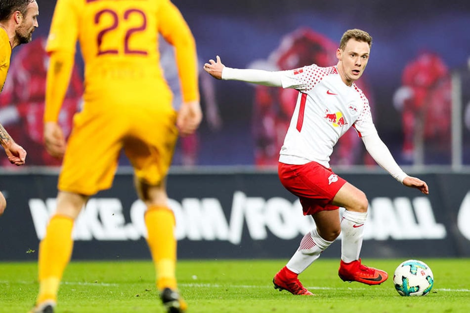 Am Samstag lief Federico Palacios (r.) im Testspiel gegen Dukla Prag auf, traf zum 1:0. Es war sein letzter Auftritt im Trikot der Roten Bullen.