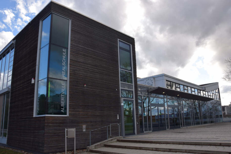Die renovierte Albertville-Realschule im März 2019.