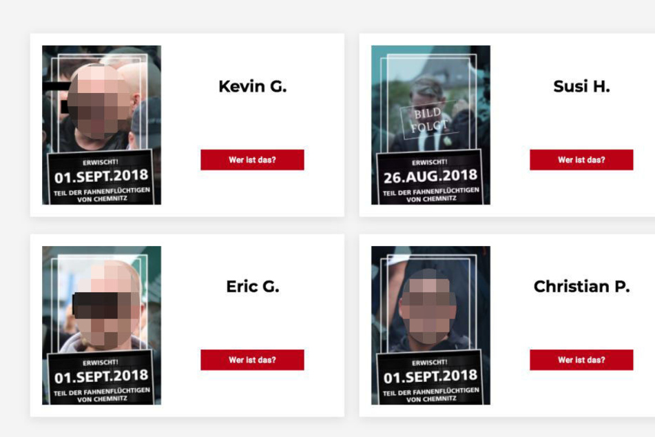 Diese Demo-Teilnehmer wurden laut der Website bereits identifiziert.