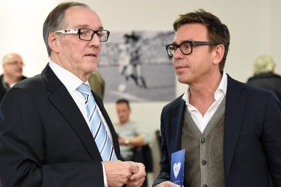 Präsident Hans-Jürgen Laufer (l.) und Geschäftsführer Markus Rejek sanieren den Club.