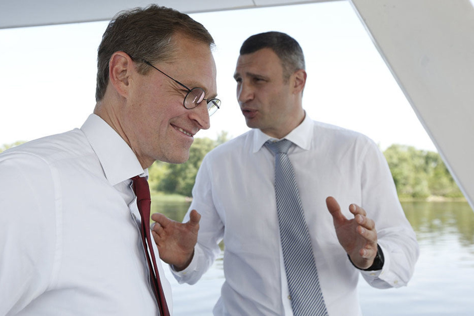 Anfang Juni beschnupperten sich beide Bürgermeister bei einem Besuch Müllers in Kiew. Der Anfang einer wunderbaren Wette.