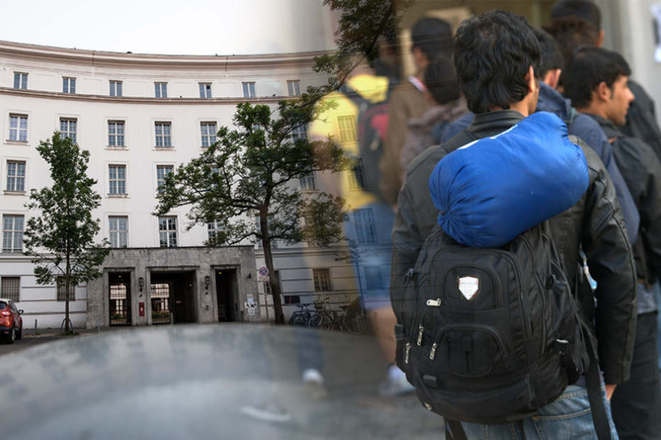 Im ehemaligen Rathaus Wilmersdorf kamen hunderte Flüchtlinge unter, jetzt müssen sie umziehen. (Bildmontage)