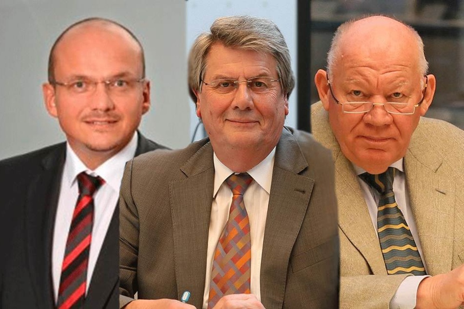 Stadtrat Sven Wöhl (44, Linke), BfZ-Chef Tristan Drechsel (61), Thomas Beierlein (69, CDU).