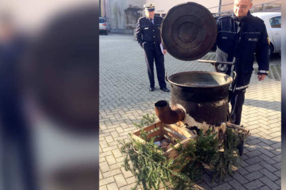 Das ist der Kessel, in dem das Mädchen hinein gehalten worden sein soll. (Symbolbild)