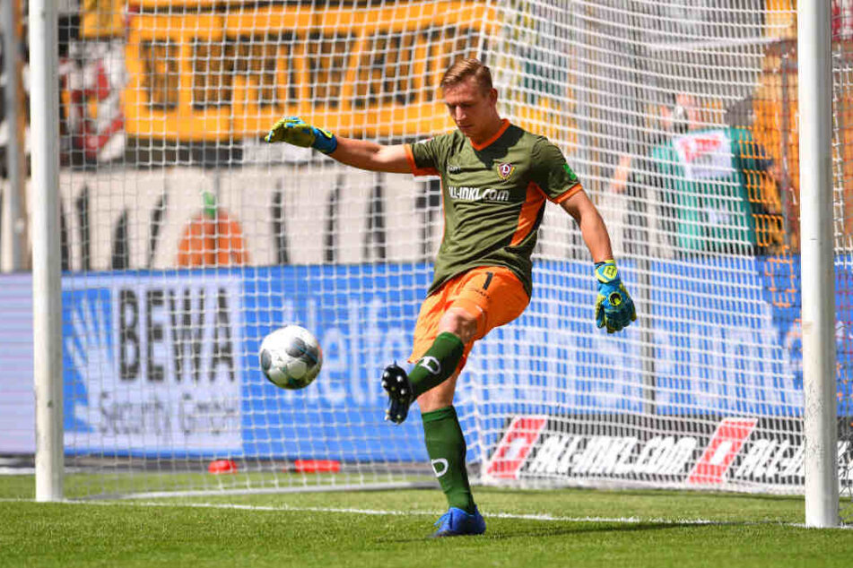 Mit Ball am Fuß offenbarte Kevin Broll einige Wackler. Mit zunehmender Spielpraxis wird der 23-Jährige sicher ruhiger im Umgang mit dem runden Leder.