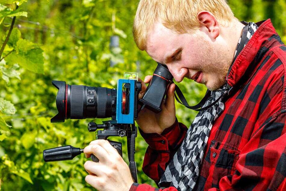 Trotz Sehbehinderung ist Justus Steinfeldt (22) leidenschaftlicher Fotograf.