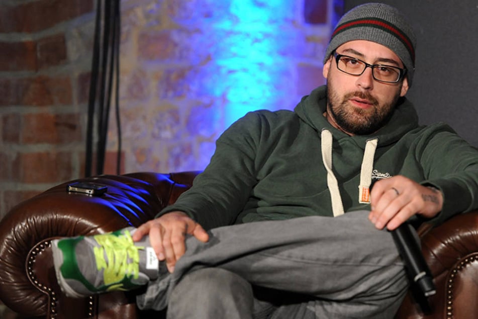 Der Rapper Sido bei einer Pressekonferenz in Berlin.
