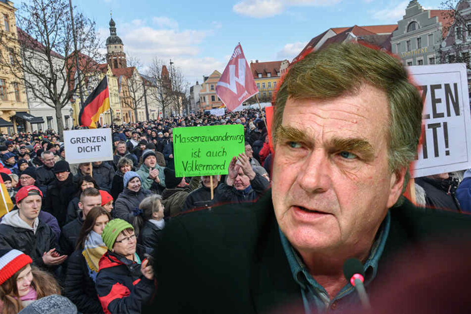 Ralf Christoffers (Linke) warnt vor Cottbus als neuem "Pegida"-Standort.
