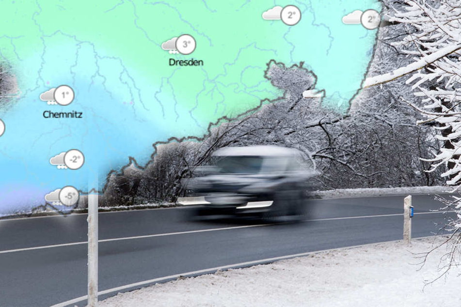 Es wird glatt auf den Straßen in Sachsen, Sachsen-Anhalt und Thüringen! (Symbolbild)