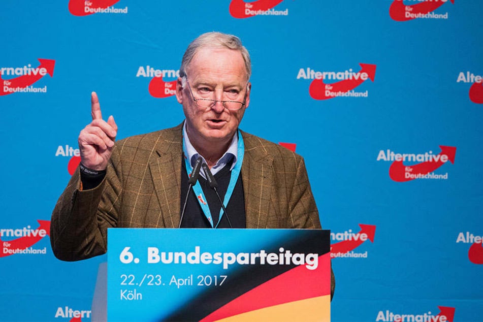 Alexander Gauland, AfD-Fraktionsvorsitzender im Landtag von Brandenburg, zieht für die AfD in den Bundestagswahlkampf.