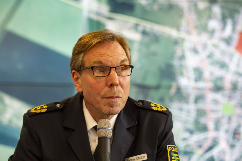 Torsten Schultze im April 2018, damals noch als Polizeipräsident der Polizeidirektion Görlitz.