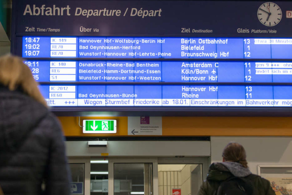Schon am Mittwoch hatte die Deutsche Bahn Einschränkungen angekündigt.