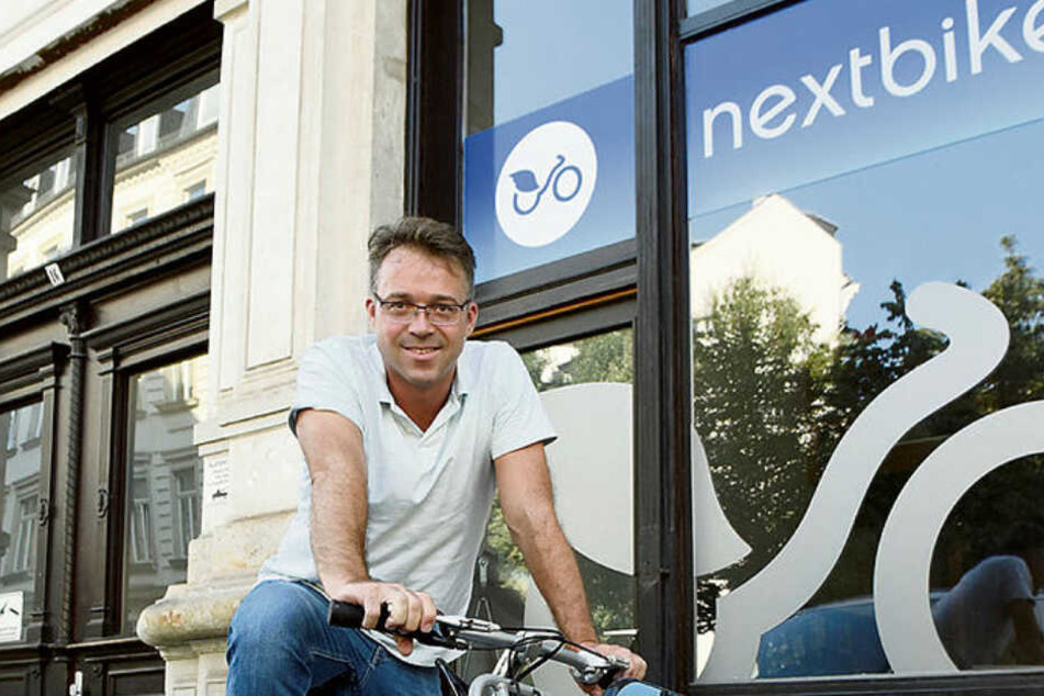 Nextbike-Chef Ralf Kalupner (44) orderte jetzt 40 .000 neue Fahrräder bei der Sachsenring Manufaktur, der alten Mifa-Schmiede.