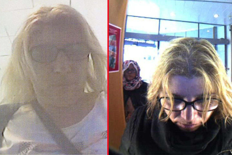 Ist diese Tatverdächtige dieselbe Frau? Das Fahndungsfoto von vor fünf Wochen (li.) und das aktuell (re.).