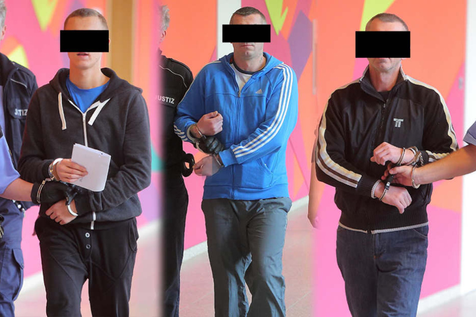 Wurden beim Diebstahl erwischt: Robert M., Andrzej S. und Zbigniew C. (v.l.n.r.).