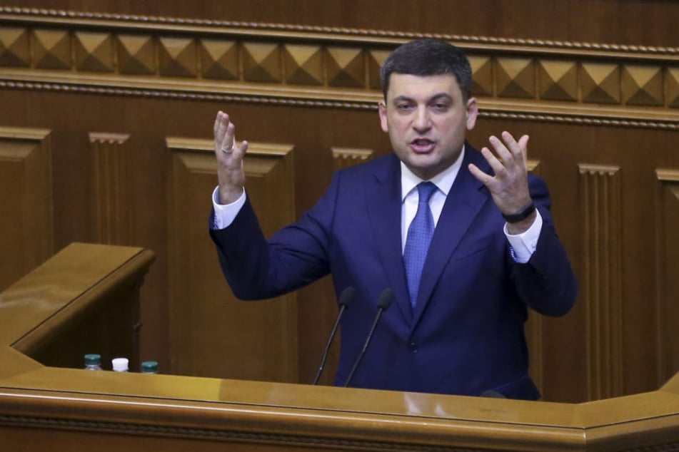 Wolodymyr Hrojsman, Ministerpräsident der Ukraine, während einer Parlamentssitzung.