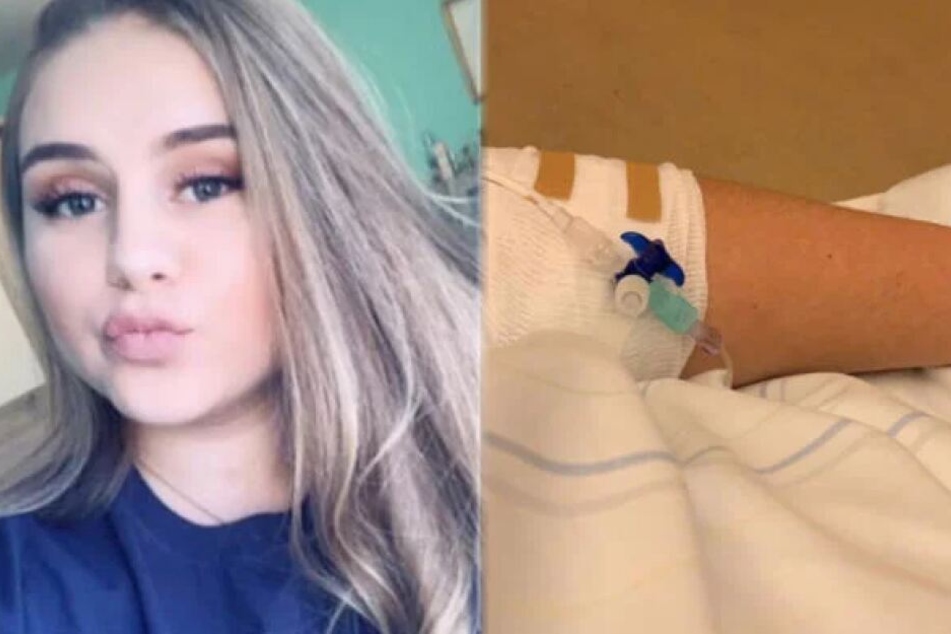 Estefania Wollny (17) lag tagelang am Tropfen.