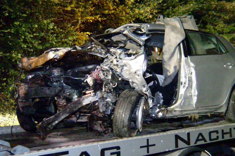 In diesem Auto kam die junge Fußballerin zu Tode.