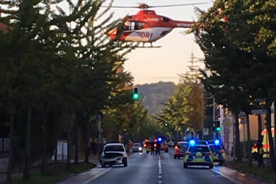 In Pirna krachte es am Abend auf der Rudolf-Renner-Straße.