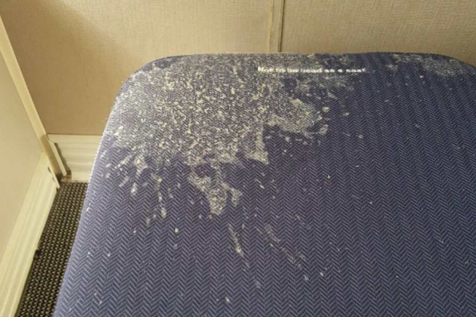 So sah der Sitz in der Business Class aus.