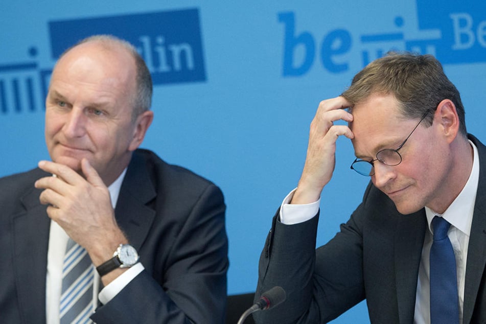 Was werden Woidke (l) und Müller zu hören bekommen?