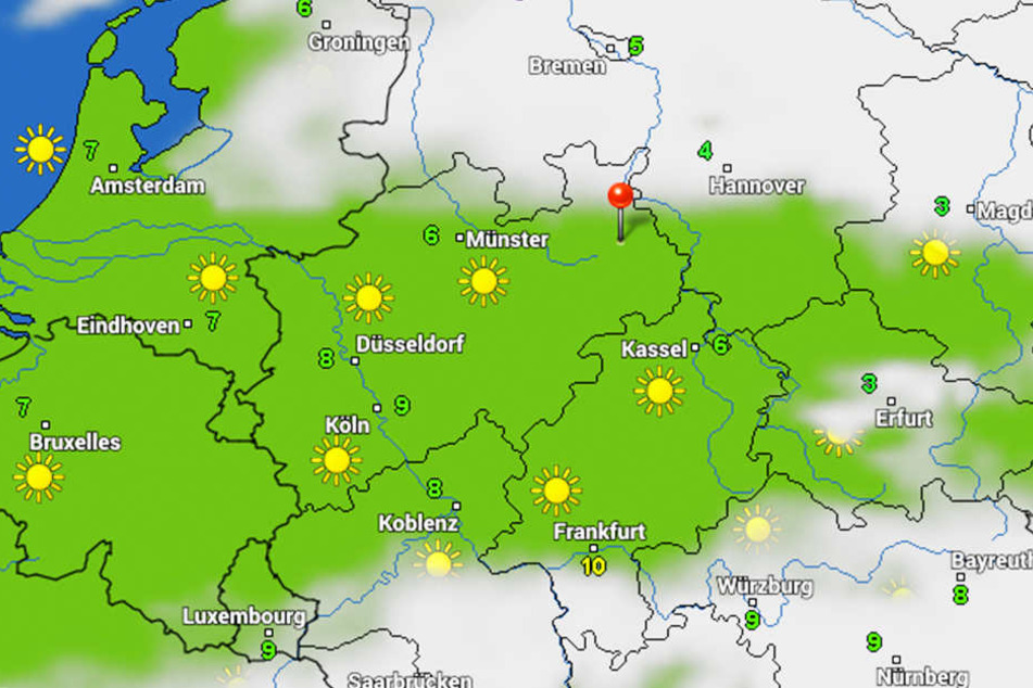 Zwischen den Wolken wagt sich die Sonne am Wochenende immer wieder mal hindurch.