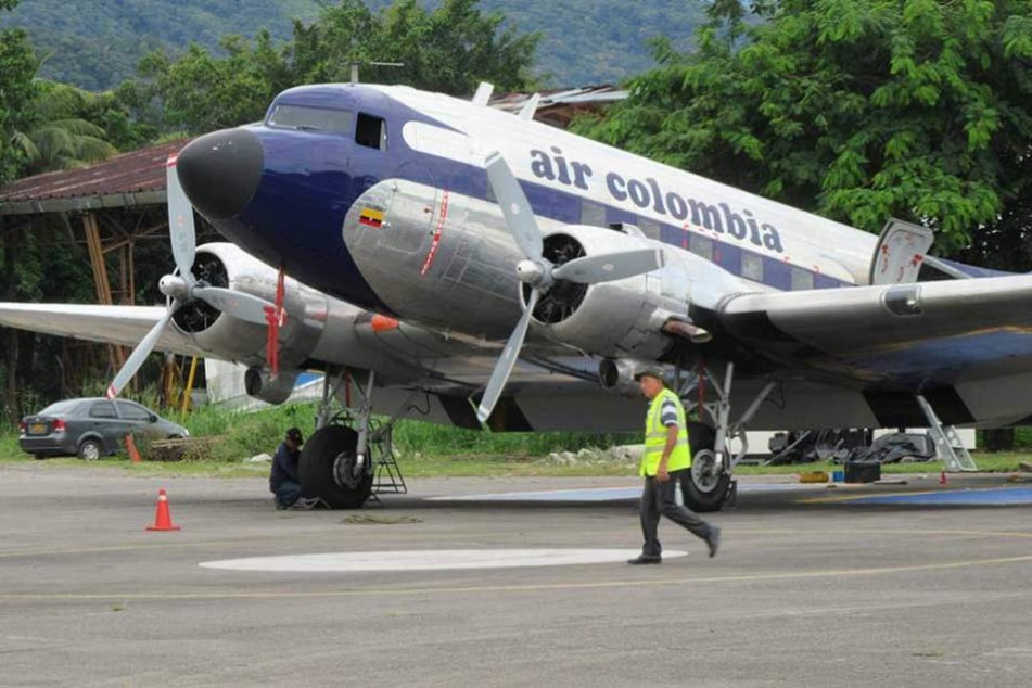 Zwölf DC3, die sogenannten Rosinenbomber, sind noch in Kolumbien im Einsatz.