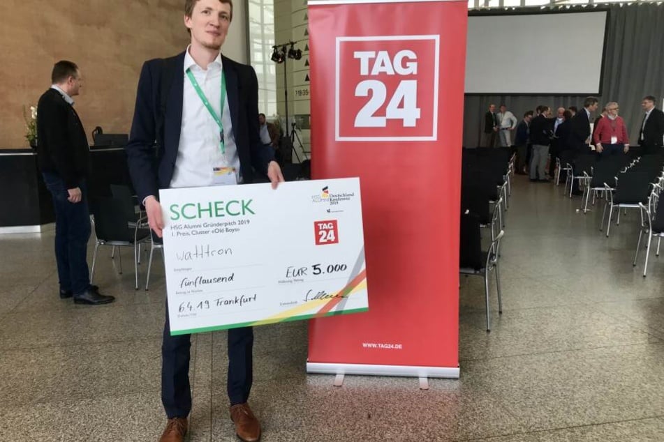 Was für ein Zufall: Der Sieger "watttron" mit CEO Marcus Stein ist ebenso in Dresden beheimatet wie TAG24.