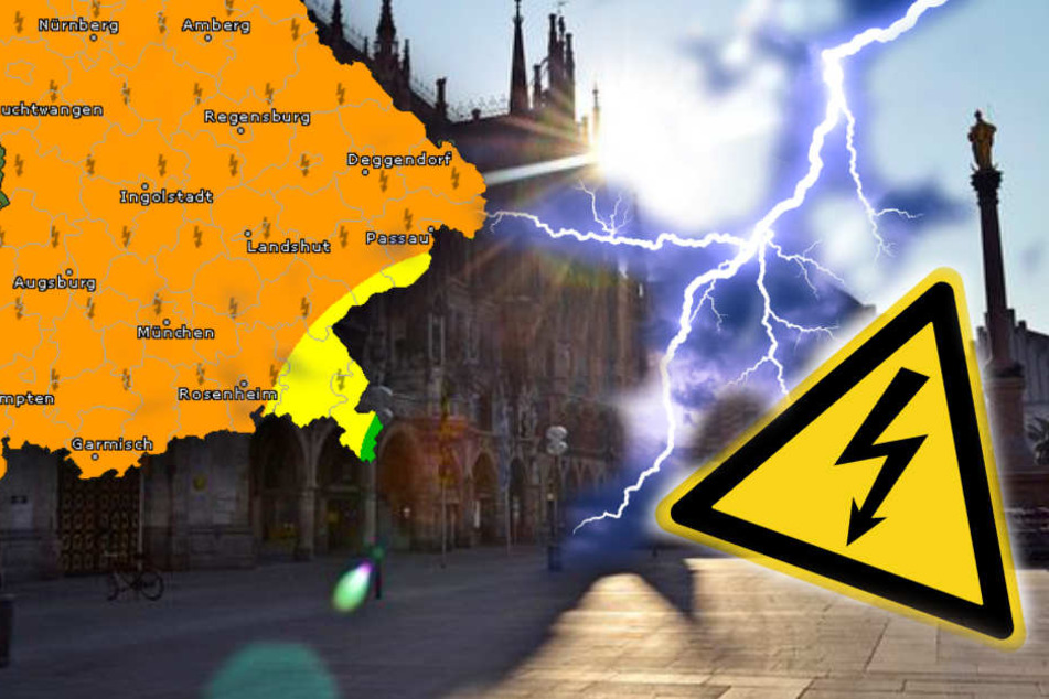 In Bayern gibt es am Wochenende Gewitter.