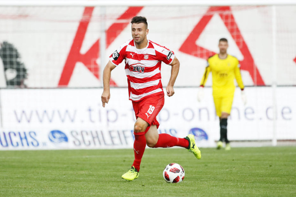 Als defensiver Sechser aufgrund seiner Galligkeit unverzichtbar im Zwickau Spiel: Davy Frick.