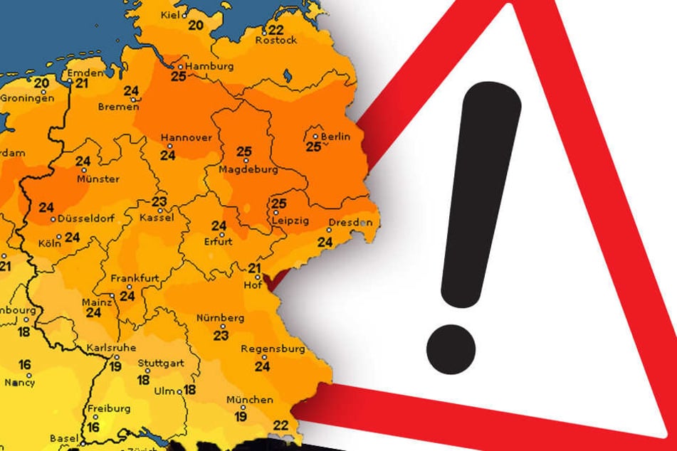 Die Karte von wetteronline.de zeigt: Am Wochenende wird es richtig warm!