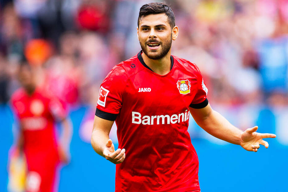 Gewohntes Bild: Kevin Volland jubelt für Bayer 04 Leverkusen über ein Tor.