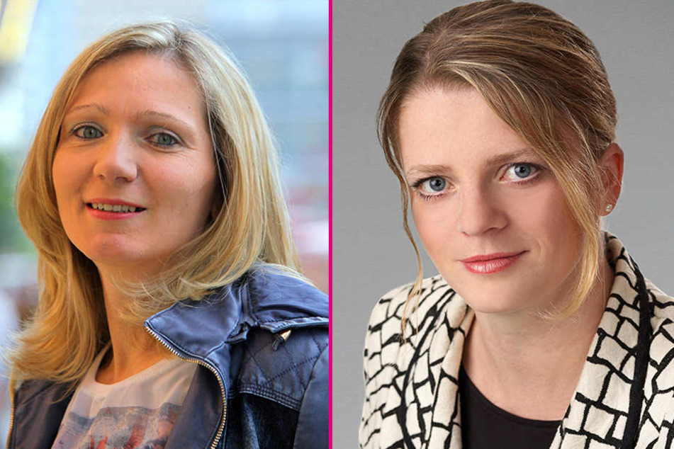 Die Stadträtinnen Peggy Schellenberger (40, SPD) und Susanne Schaper (38, Linke) kontern Runkels Frauenwitz.