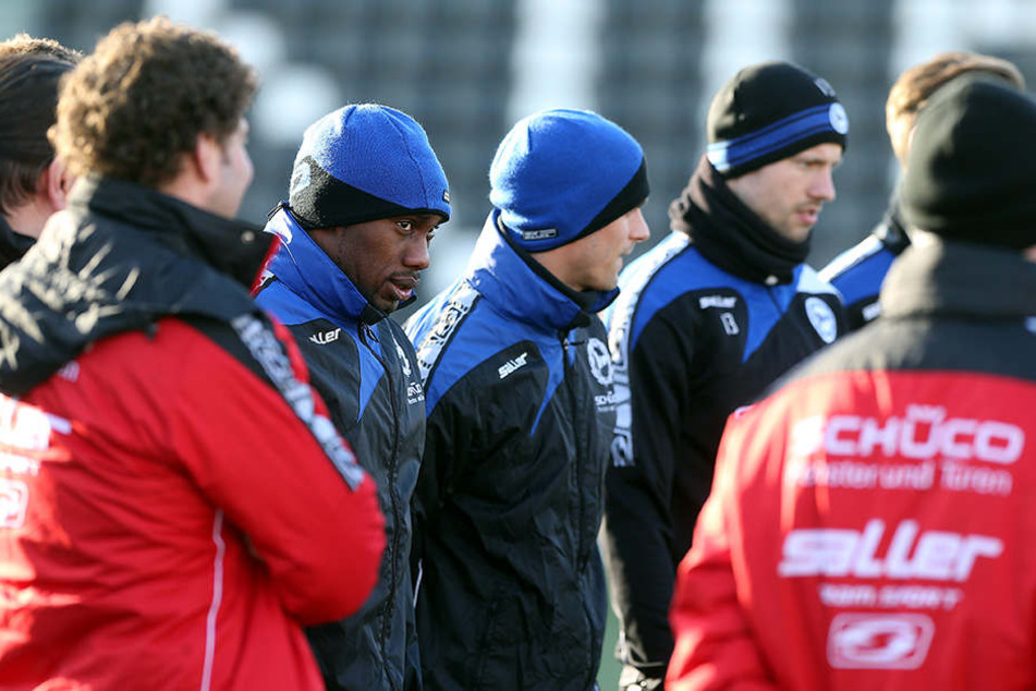 Er reihte sich direkt ins Team ein. Nach dem Training gab es sogar noch eine Sonderschicht.