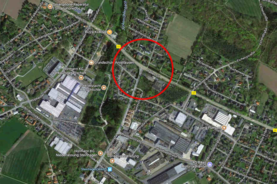 In diesem Bereich kam es zu dem Unfall.
