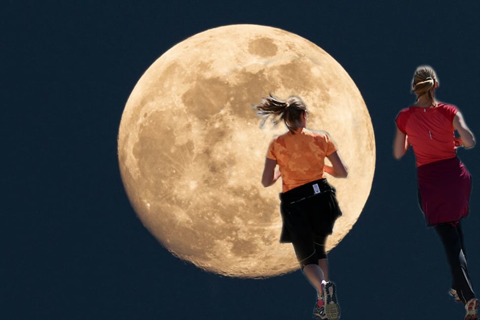 Laufen bei Mondschein für den guten Zweck- immer zum Vollmond treffen sich die Sportler. (Symbolbild)