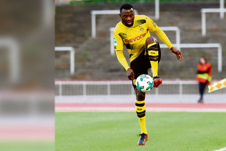 Paterson Chato im BVB-Trikot. Beim FSV hofft er auf den Sprung in die 3. Liga.