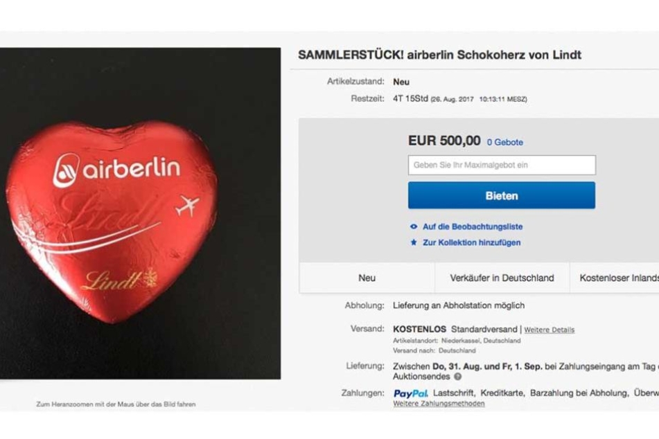 Bis zu 500 Euro sollen für ein einfaches Schokoherz hingelegt werden,