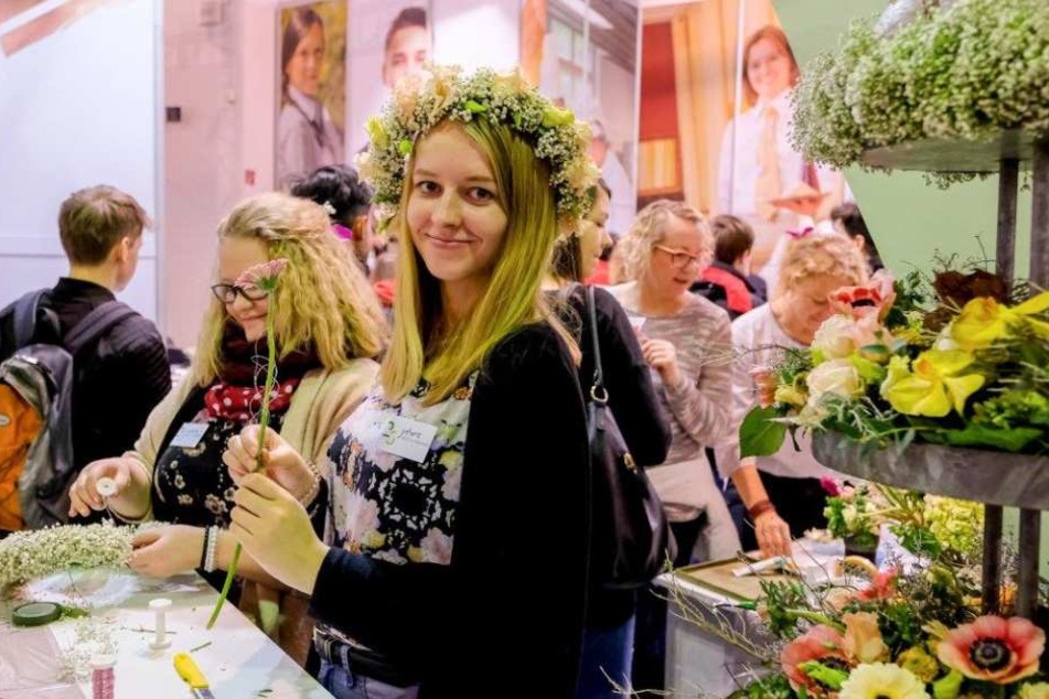 Zahlreiche Aussteller (auch Floristen) präsentieren sich auf der Messe.