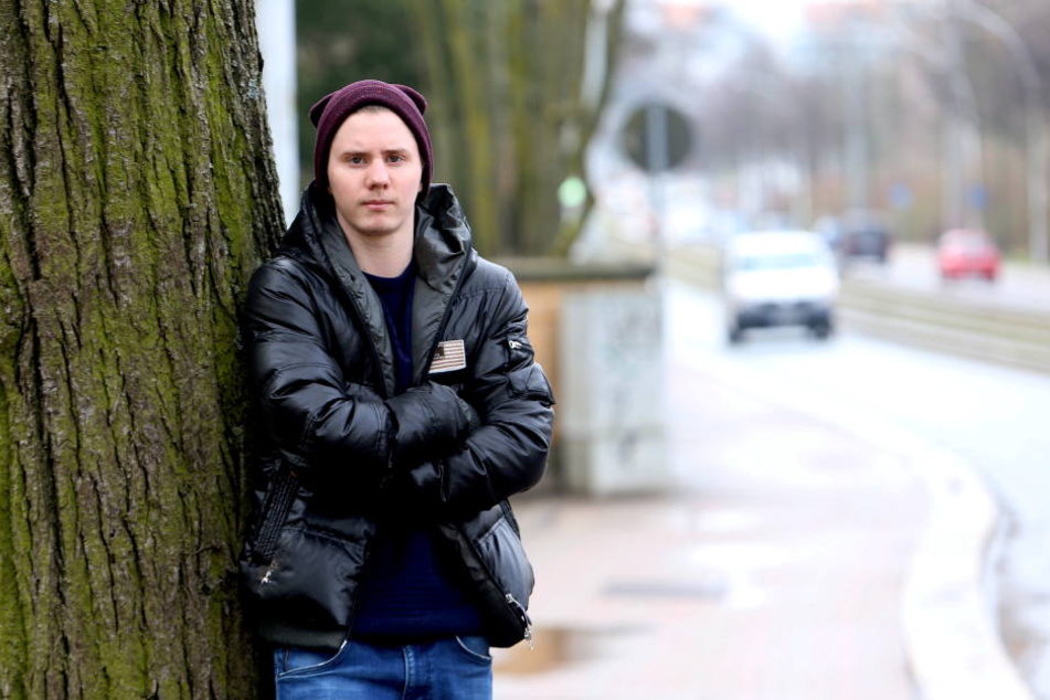 Stefan Kotrini (20) ist an der Stollberger Straße brutal verprügelt
worden.