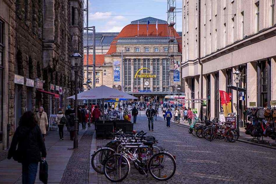 Die Nikolaistraße in Leipzig: Hier ereignete sich in der Nacht zum Mittwoch der Angriff - samt Gegenangriff.