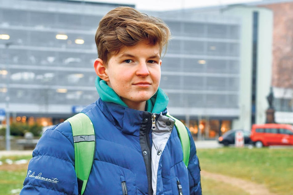 Hat Angst vor einer Prügel-Gang: der Chemnitzer Schüler Jim-Levy Büttner (15).