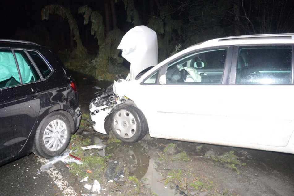 Beide Wagen hatten nach dem Unfall nur noch Schrottwert.