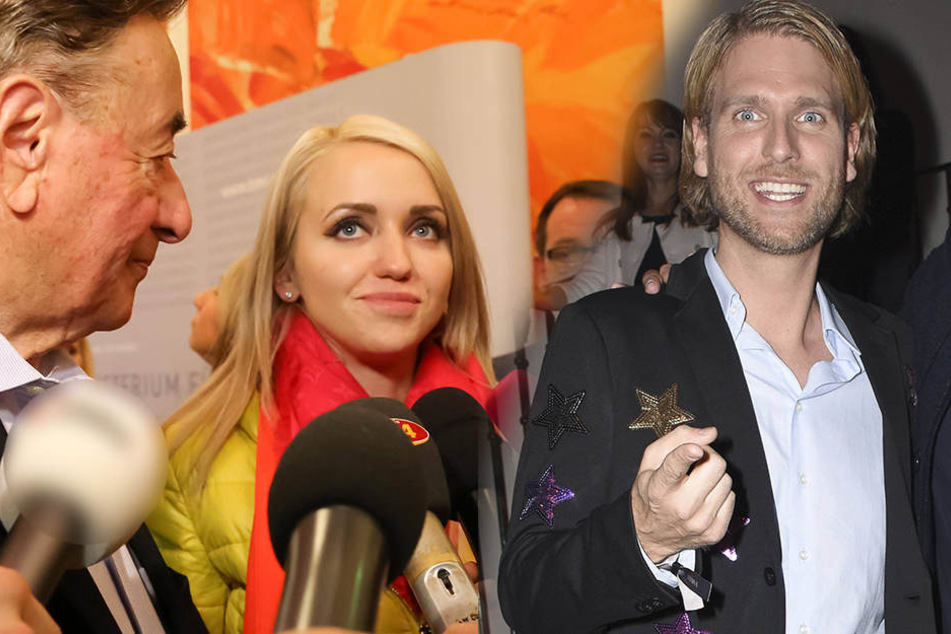 Robin Bade (r.) springt jetzt Cathy Lugner zur Seite.