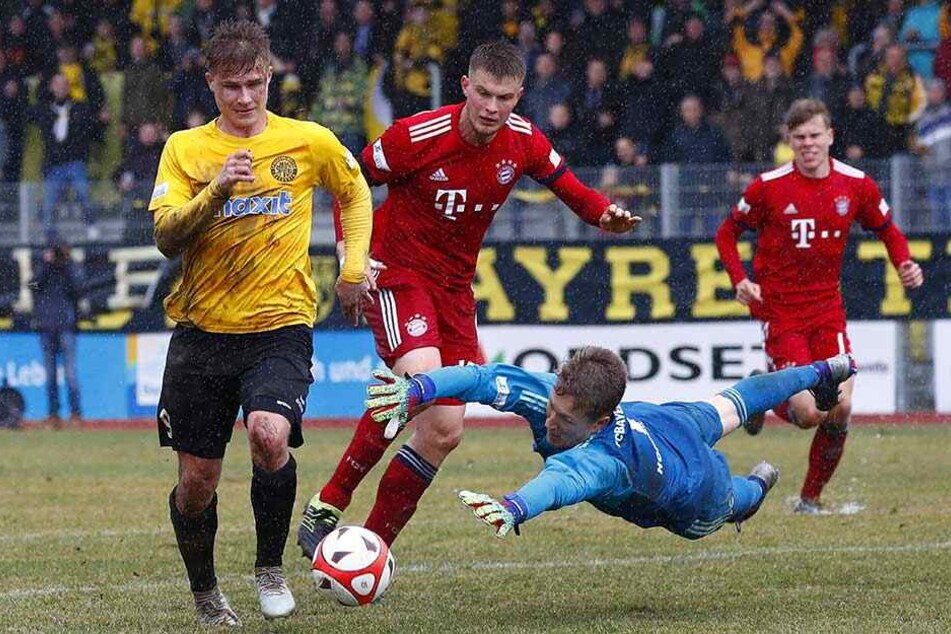 Unter den Zuschauern bei der Regionalliga-Partie Bayreuth gegen Bayern II waren etwa 200 Dynamofans.