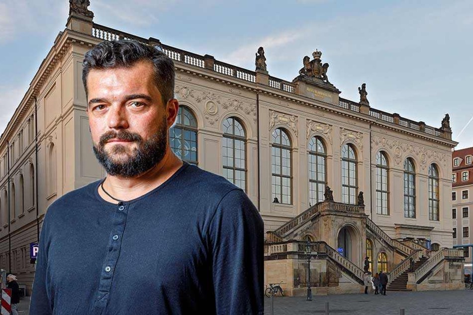 Ich vor dem Museumstraining.