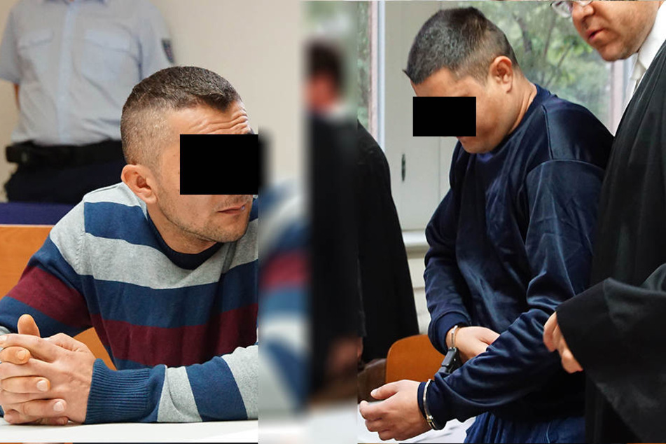 Das Verfahren gegen die vier Rumänen wurde am Donnerstag neu aufgerollt. Im Bild: Die Angeklagten Florin U. (links) und Marian D..