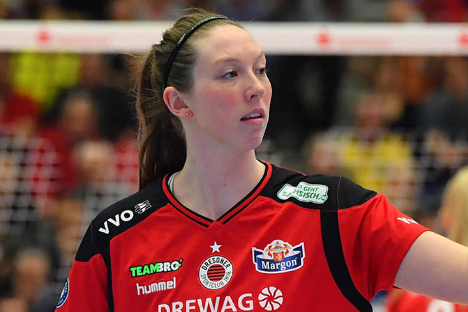 Mittelblockerin Erin Johnson wird den DSC-Frauen aufgrund einer Augenverletzung bis zum Ende der Saison fehlen.
