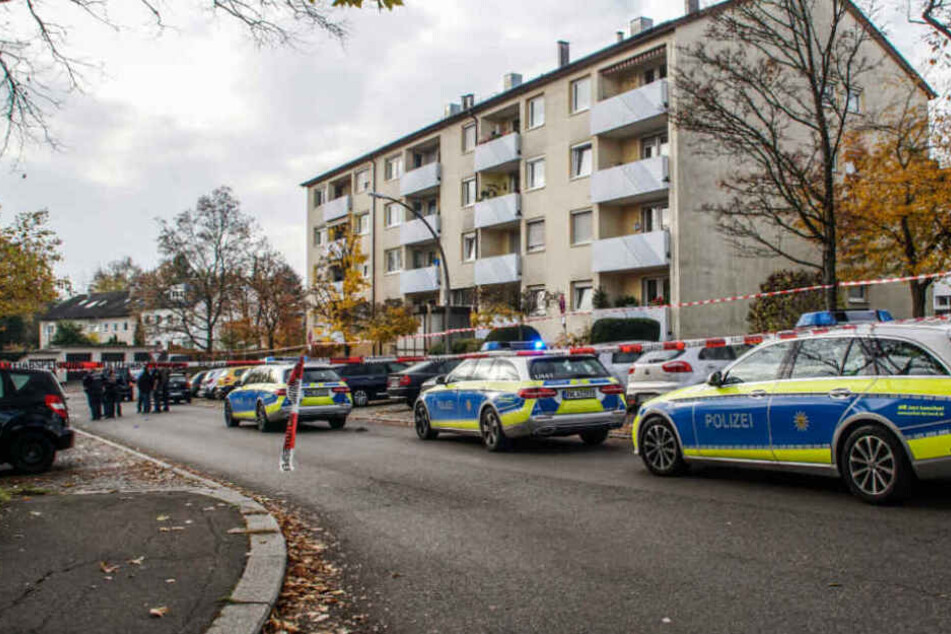 Die Polizei sperrte den Tatort weiträumig ab.